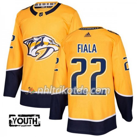 Nashville Predators Trikot Kevin Fiala 22 Adidas 2017-2018 Gold Authentic - Kinder